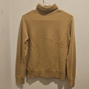 Lord & Taylor Cozy Camel Turtleneck Sweater